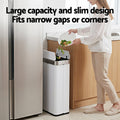 Devanti 70L Automatic Sensor Rubbish Bin Touchless White Kitchen Garbage