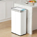 Devanti 70L Automatic Sensor Rubbish Bin Touchless White Kitchen Garbage