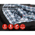 Weisshorn Sleeping Bag Double Thermal -10°C Grey Camping Hiking