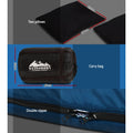 Weisshorn Double Sleeping Bag -10°C Thermal Camping Hiking Blue