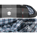 Weisshorn Sleeping Bag Single -20°C Thermal Camping Hiking Black