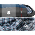 Weisshorn Sleeping Bag Single -20°C Thermal Blue Camping Hiking