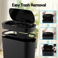 Devanti 25L Automatic Trash Bin Motion Sensor Black