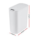 Devanti 25L Motion Sensor Automatic Trash Bin White Kitchen