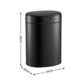 Devanti 20L Automatic Sensor Bin Touchless Rubbish Waste Bin Black Kitchen