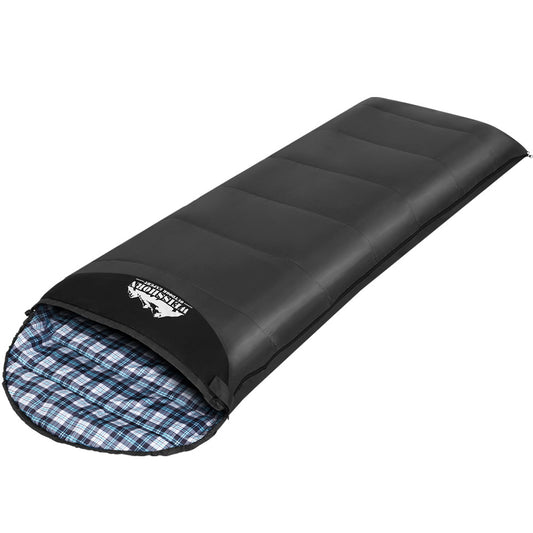 Weisshorn Sleeping Bag Single 0°C Grey Thermal Camping Hiking