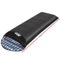 Weisshorn Sleeping Bag Single 0°C Grey Thermal Camping Hiking