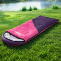 Weisshorn Single Sleeping Bag 213cm Pink Thermal Camping Hiking
