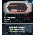 12V 24V 15A Smart Battery Charger Auto Car Truck AGM