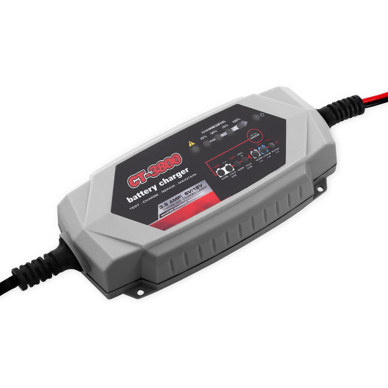 12V 6V Automatic Car Battery Charger 3.5A AGM Vehicle Truck