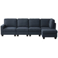 Artiss 5-seater Modular Sofa Chaise Dark Grey