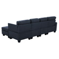 Artiss 5-seater Modular Sofa Chaise Dark Grey