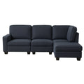 Artiss 4 Seater Modular Sofa Chaise Lounge Dark Grey