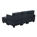 Artiss 4 Seater Modular Sofa Chaise Lounge Dark Grey