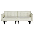 Artiss 3 Seater Sofa Bed Tufted Beige Faux Linen