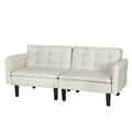 Artiss 3 Seater Sofa Bed Tufted Beige Faux Linen