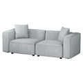 Artiss Modular Sofa Chaise 2-Seater Grey Lounge