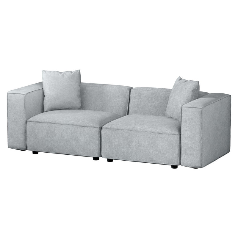 Artiss Modular Sofa Chaise 2-Seater Grey Lounge