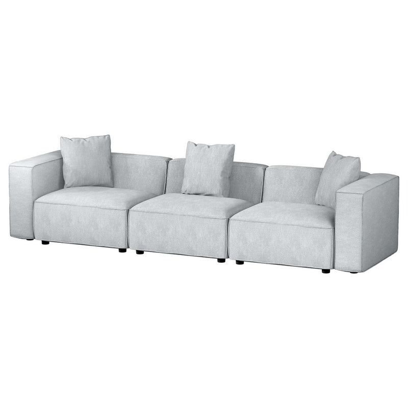 Artiss Modular Sofa Chaise 3-Seater Grey Lounge Couch