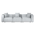 Artiss Modular Sofa Chaise 3-Seater Grey Lounge Couch