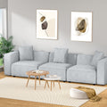 Artiss Modular Sofa Chaise 3-Seater Grey Lounge Couch