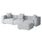 Artiss 4 Seater Modular Sofa Chaise Grey