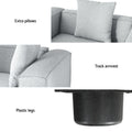 Artiss 4 Seater Modular Sofa Chaise Grey