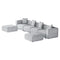 Artiss Modular Sofa 6-Seater Chaise Grey
