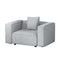 Artiss Modular Sofa Chaise 1 Seater Grey