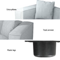 Artiss Modular Sofa Chaise 1 Seater Grey