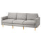 Artiss 3 Seater Sofa 225cm Grey Linen Fabric Couch