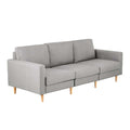 Artiss 3 Seater Sofa 225cm Grey Linen Fabric Couch