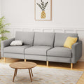 Artiss 3 Seater Sofa 225cm Grey Linen Fabric Couch