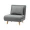 Artiss Sofa Bed Convertible Couch Recliner Linen Grey