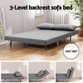 Artiss 2 Seater Sofa Bed Convertible Couch Recliner Linen