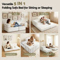 Artiss Convertible Folding Sofa Bed Beige