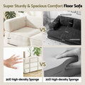 Artiss Convertible Folding Sofa Bed Beige