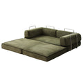 Artiss Convertible Folding Sofa Bed Green Fabric