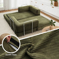 Artiss Convertible Folding Sofa Bed Green Fabric
