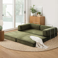 Artiss Convertible Folding Sofa Bed Green Fabric