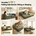 Artiss Convertible Folding Sofa Bed Green Fabric