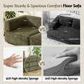 Artiss Convertible Folding Sofa Bed Green Fabric