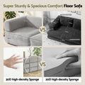 Artiss Convertible Folding Sofa Bed Grey