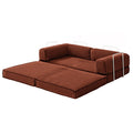 Artiss Folding Sofa Bed Orange Convertible Couch