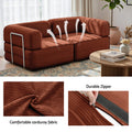 Artiss Folding Sofa Bed Orange Convertible Couch