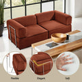 Artiss Folding Sofa Bed Orange Convertible Couch