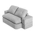 Artiss Convertible Sofa Bed Grey Corduroy 30D Foam Sleeper