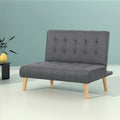Artiss 1 Seater Sofa Bed Recliner Lounge Chair Linen Grey