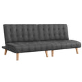 Artiss Single Sofa Bed Couch Grey Fabric 2 Seater