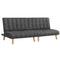 Artiss Single Sofa Bed Couch Grey Fabric 2 Seater
